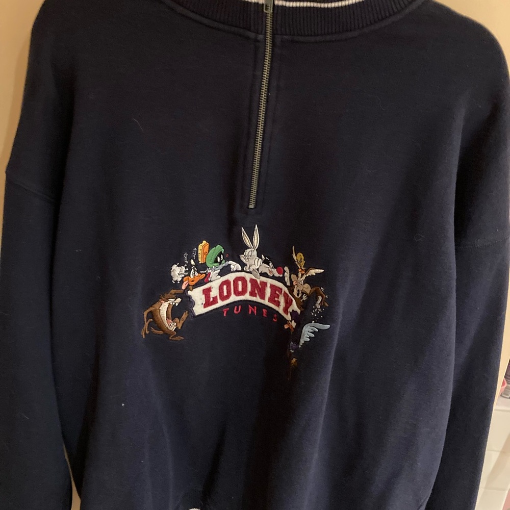 Looney Tunes Warner Bros. Sweatshirt with half zipper. - Picture 2 of 5